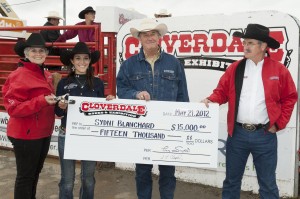 Sydni Blanchard Cheque Presentation Sydni Blanchard Cheque Presentation